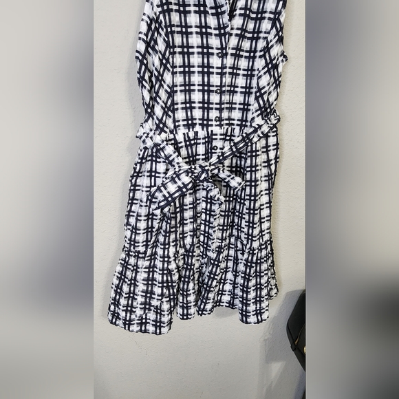 Anthropologie Maeve Halter Button Down Plaid Dress Size 10 - Picture 7 of 9
